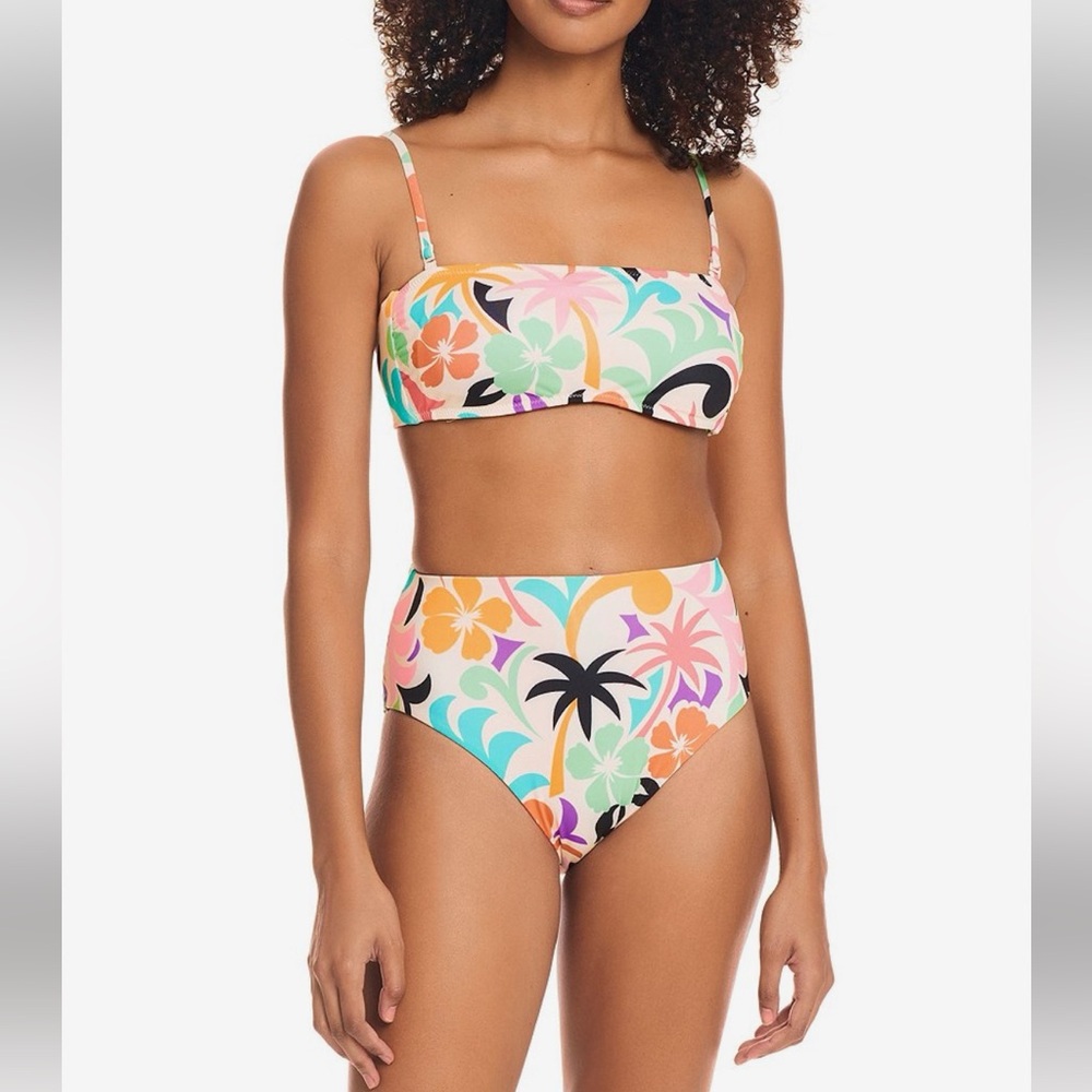 NWT Sanctuary Island Mirage Reversible bikini swimsuit size large